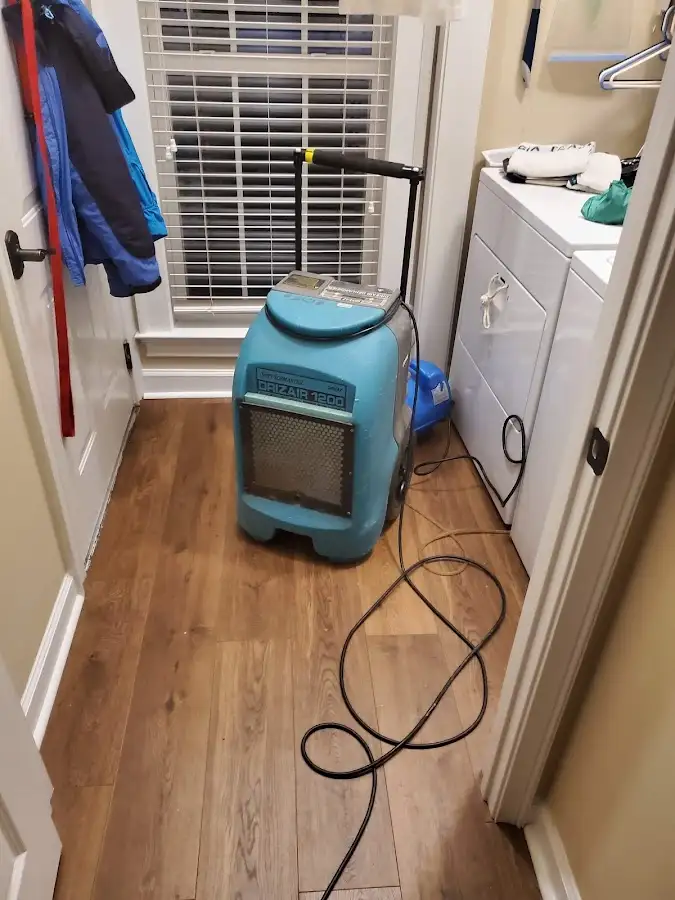 Commercial dehumidifier deployed for Flood Damage Cleanup in Anamosa
