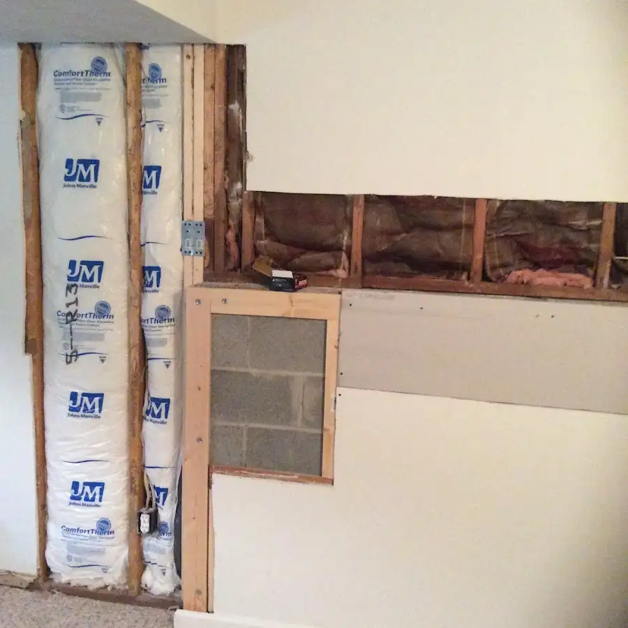 Wall insulation replacement during Contents Cleaning & Restoration in Anamosa